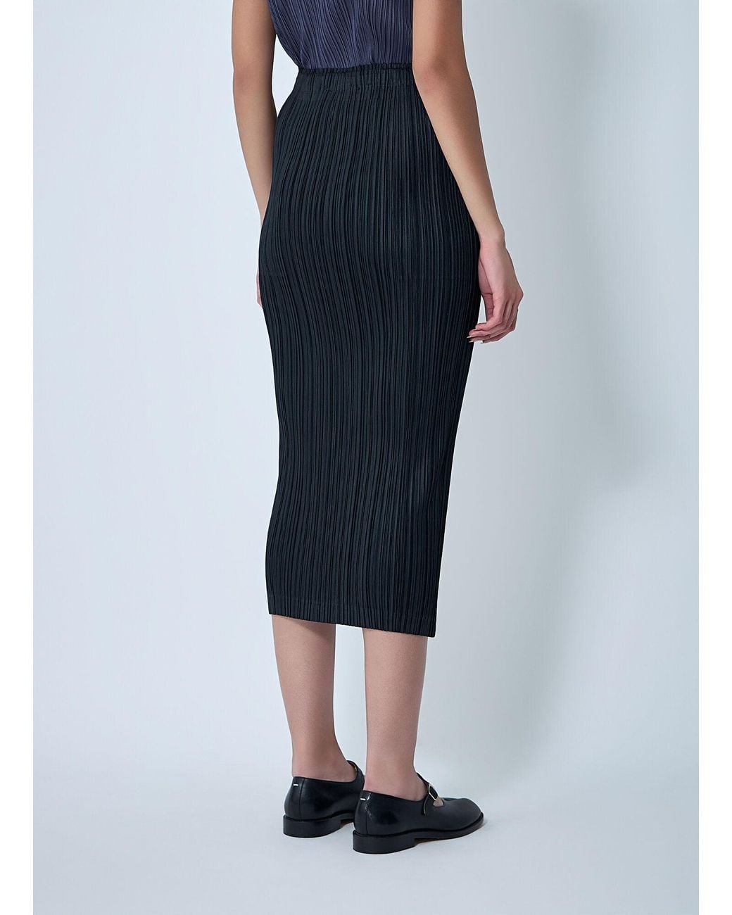 pleats-please-issey-miyake-pleated-skirt-in-blue-lyst-uk