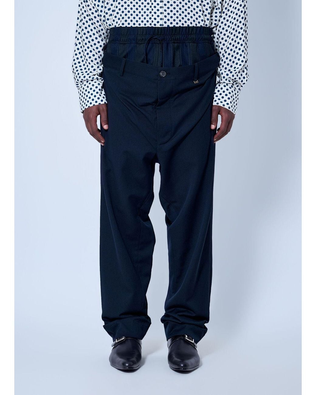 Vivienne Westwood Blue Builder Straight-Leg Trousers for men