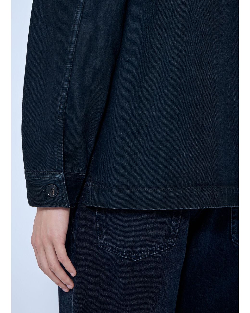 Saint Laurent Blue Downtown Overshirt for men