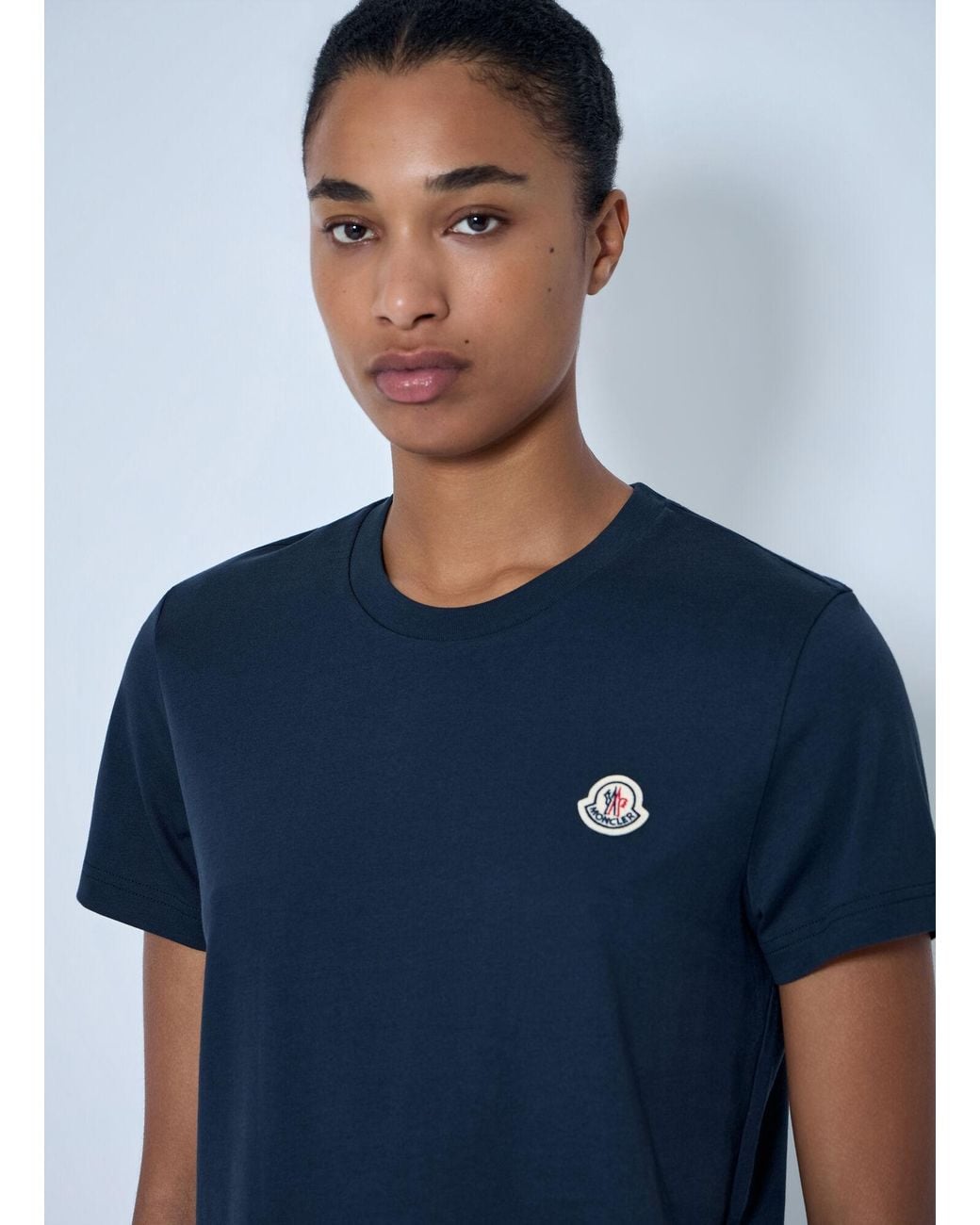 Moncler Blue Pack Of Three Logo Motif T-Shirt