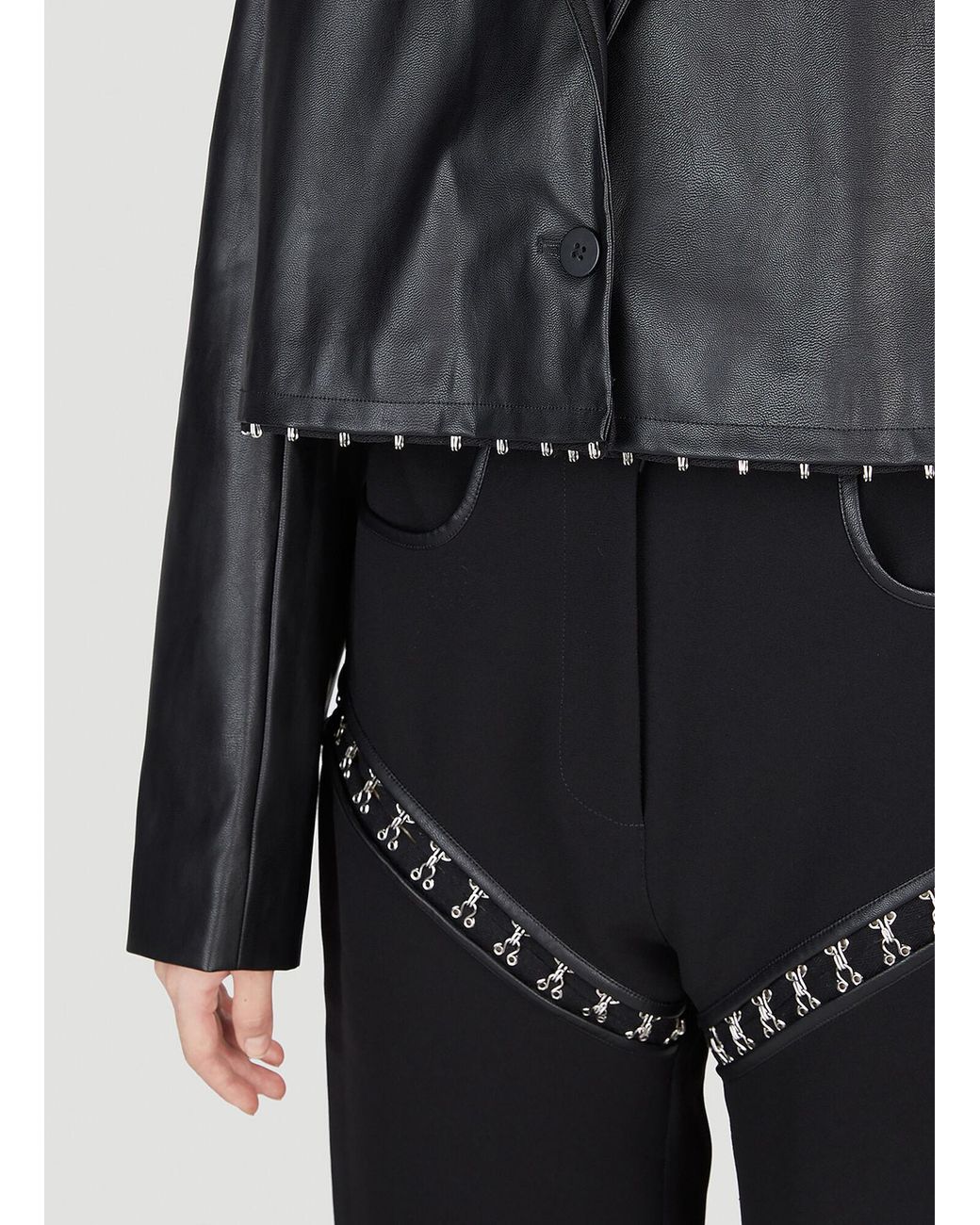 Paris Georgia Blue Faux Leather Jacket