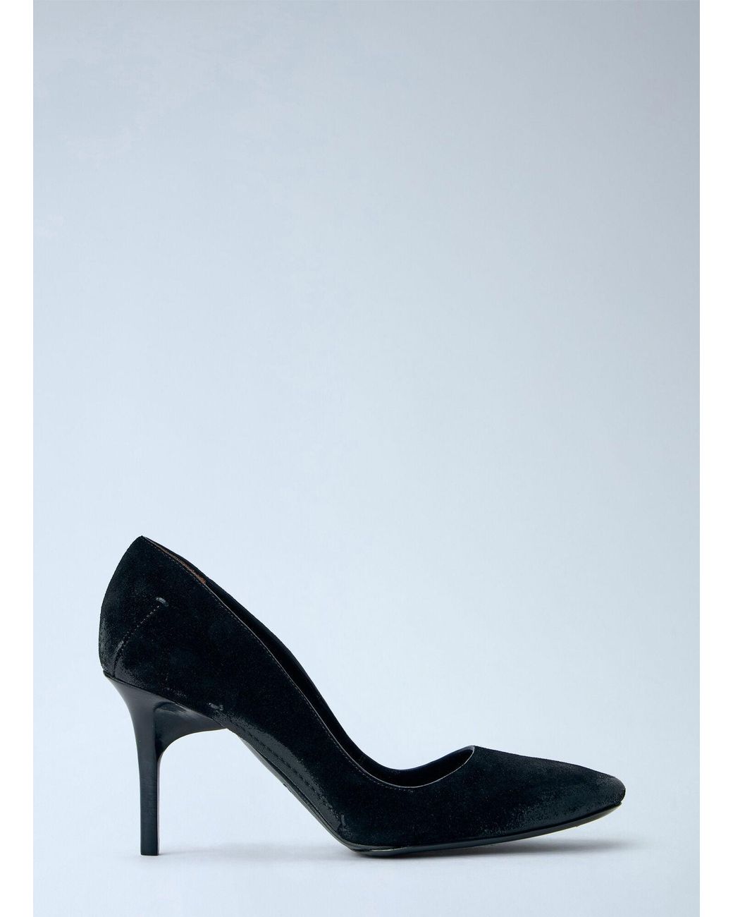 CAPASA MILANO Blue Suede Stiletto Pumps