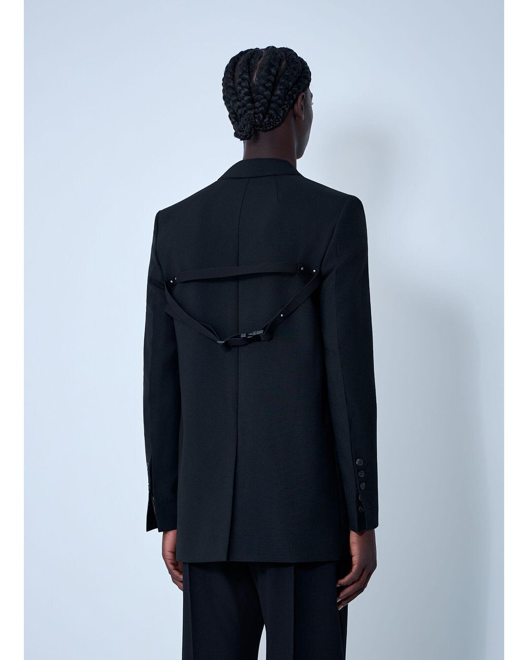 Rick Owens Blue Single-Breasted Blazer for men