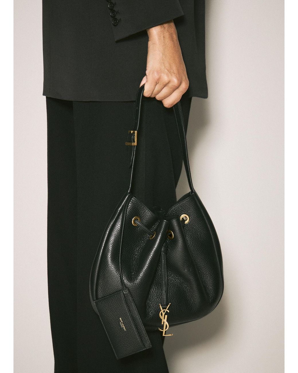 Saint Laurent Paris Vii Small Flat Hobo Shoulder Bag | Lyst Canada