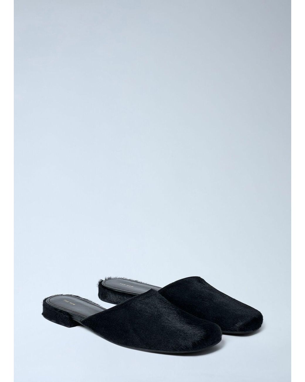 The Row Black Penelope Mules