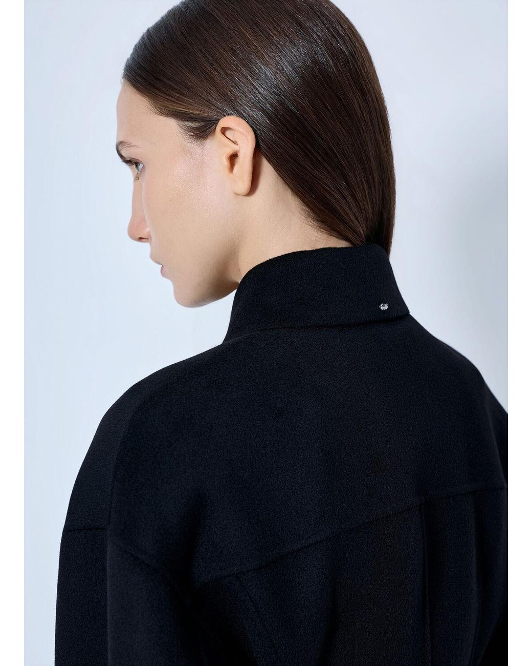 Sportmax Blue Structured Button-Down Jacket