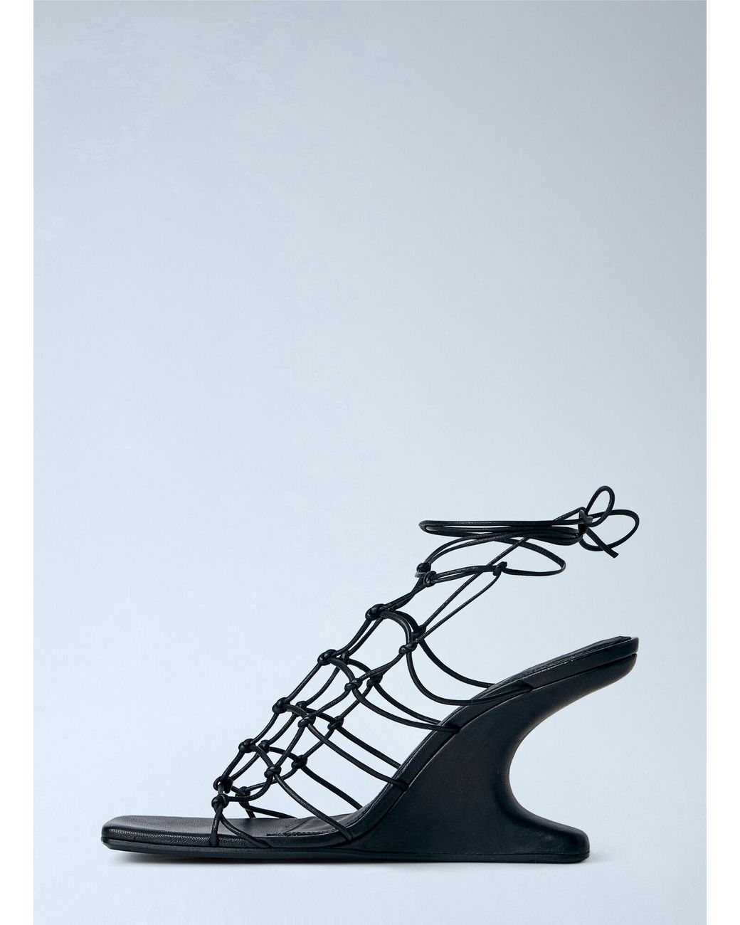 Rick Owens White Web Cantilever 8 Sandals