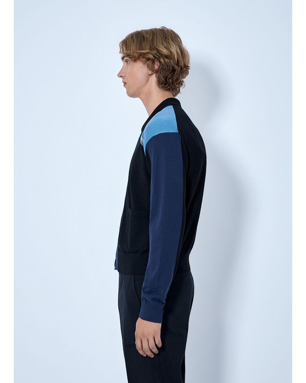 Kiko Kostadinov Blue Munno Knit Cardigan for men