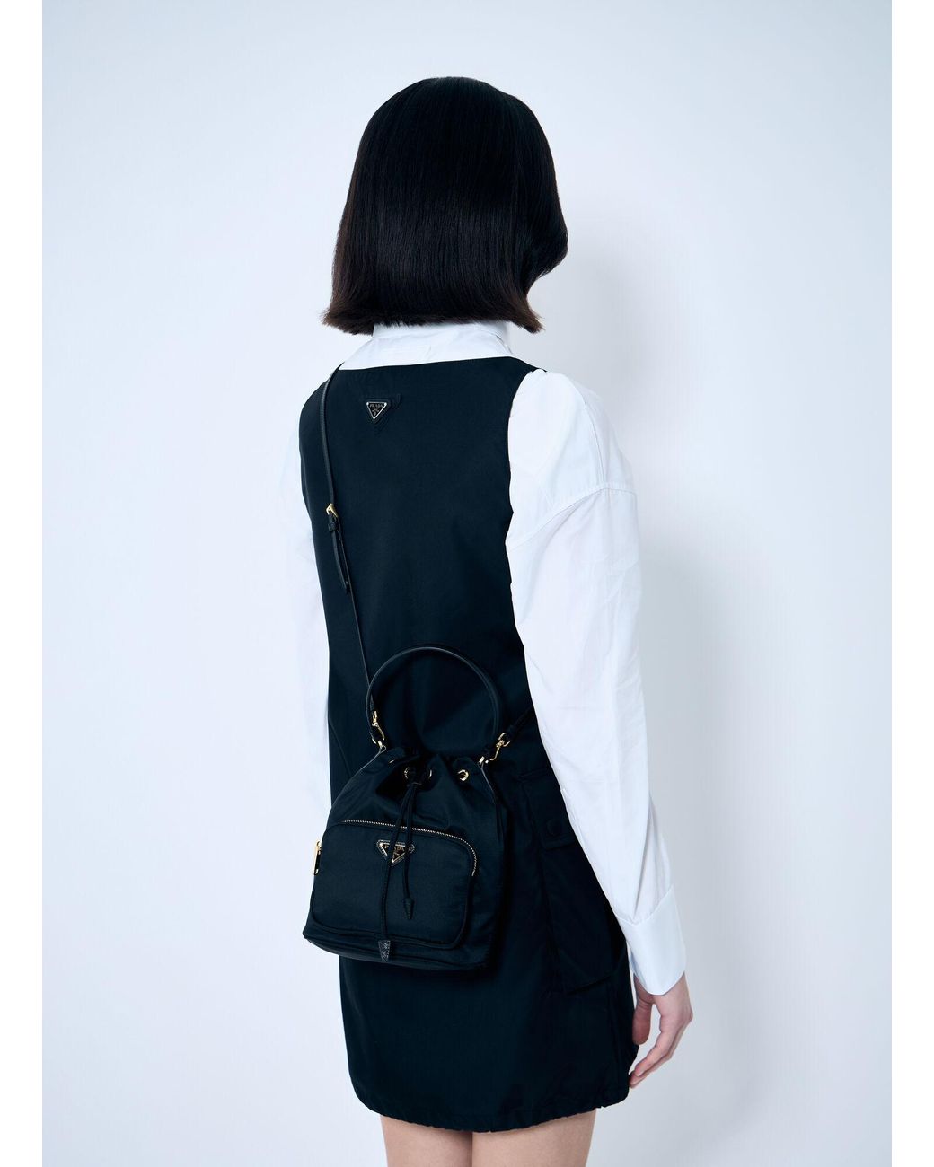 Prada Blue Re-Nylon Bucket Bag
