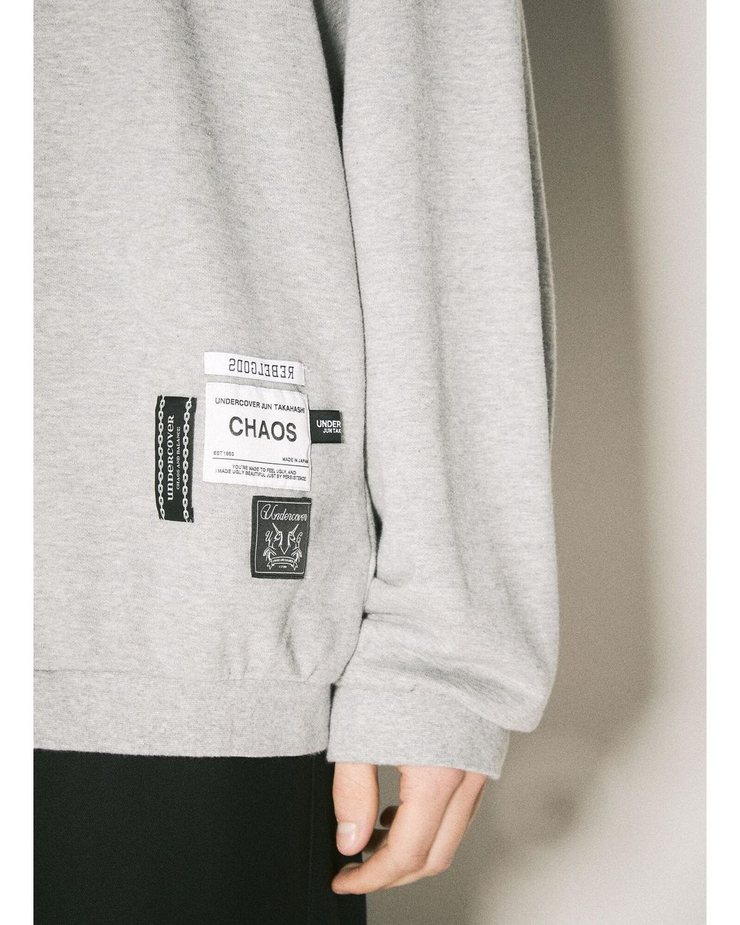 Undercover White Logo Patch Sweatshirt for men