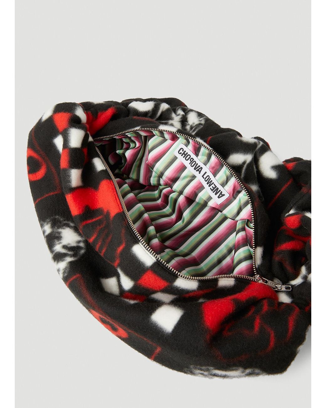 Chopova Lowena Fleece Shoulder Bag in White | Lyst