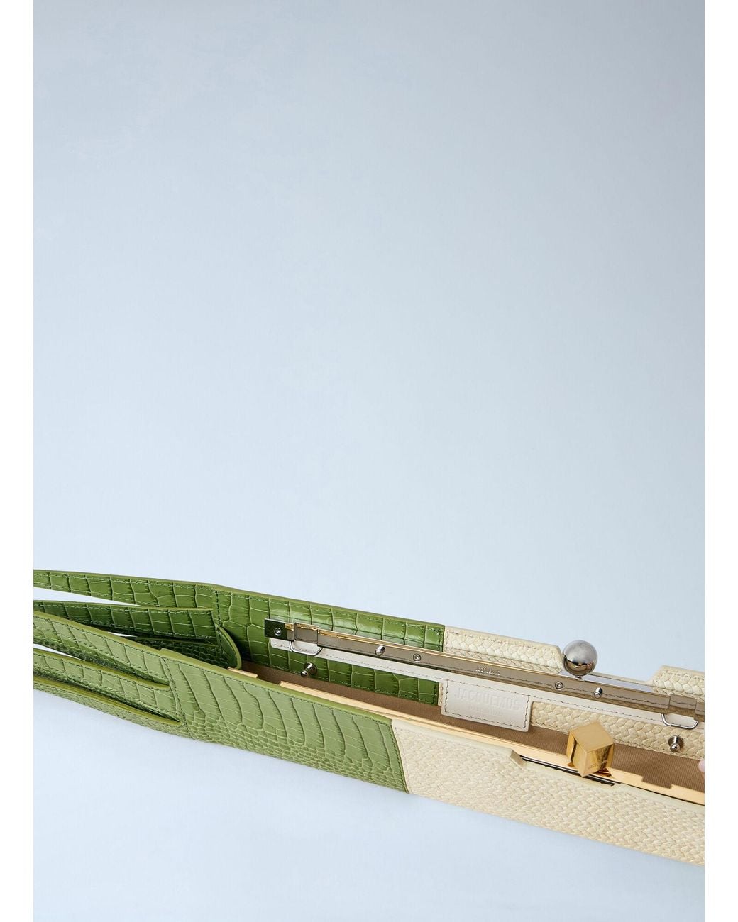 Jacquemus Green The Poireau Clutch Bag