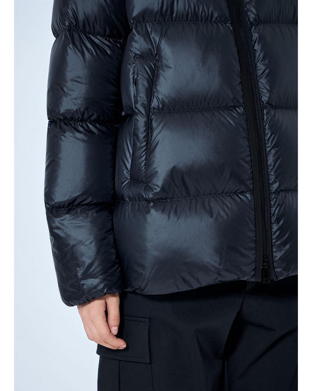 Moncler Blue Serittes Short Parka