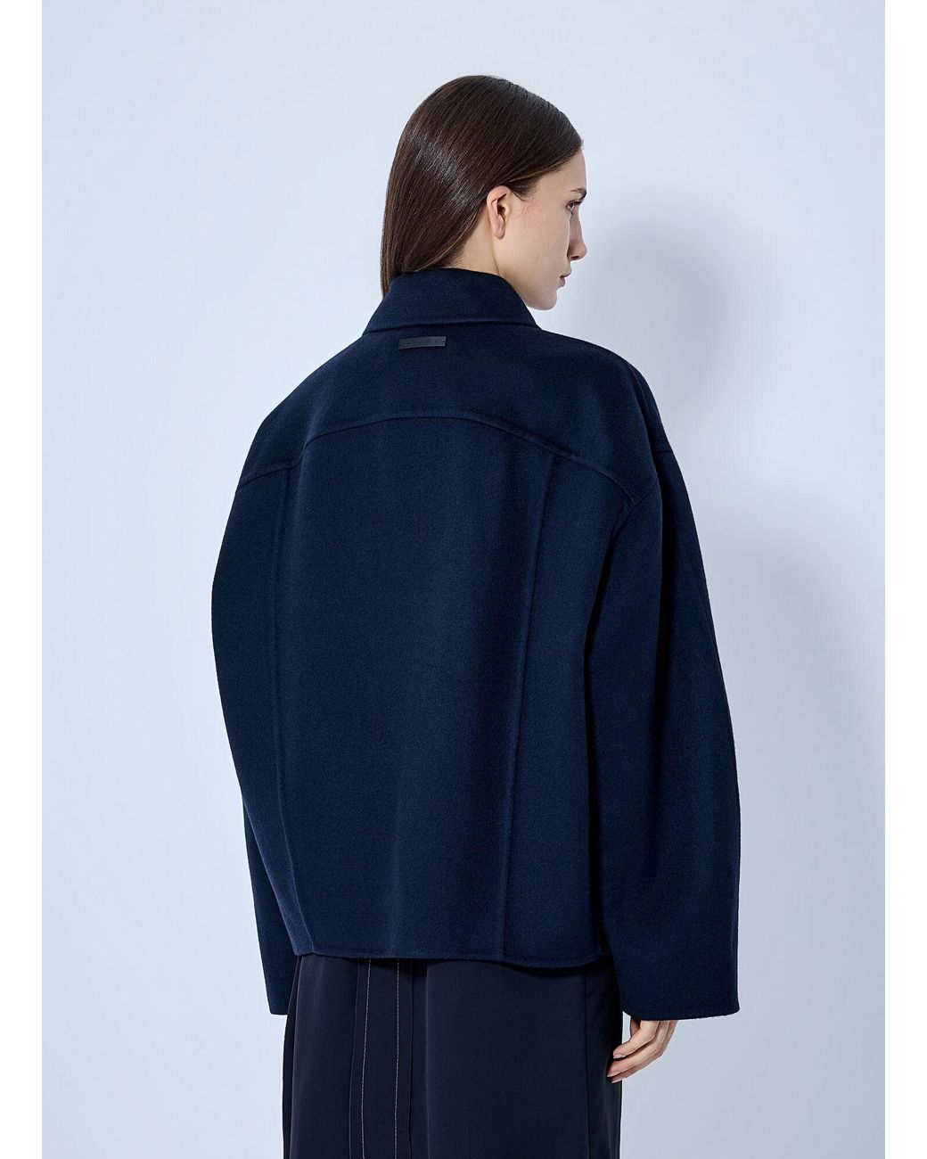 Marni Blue Buttoned Wool Jacket