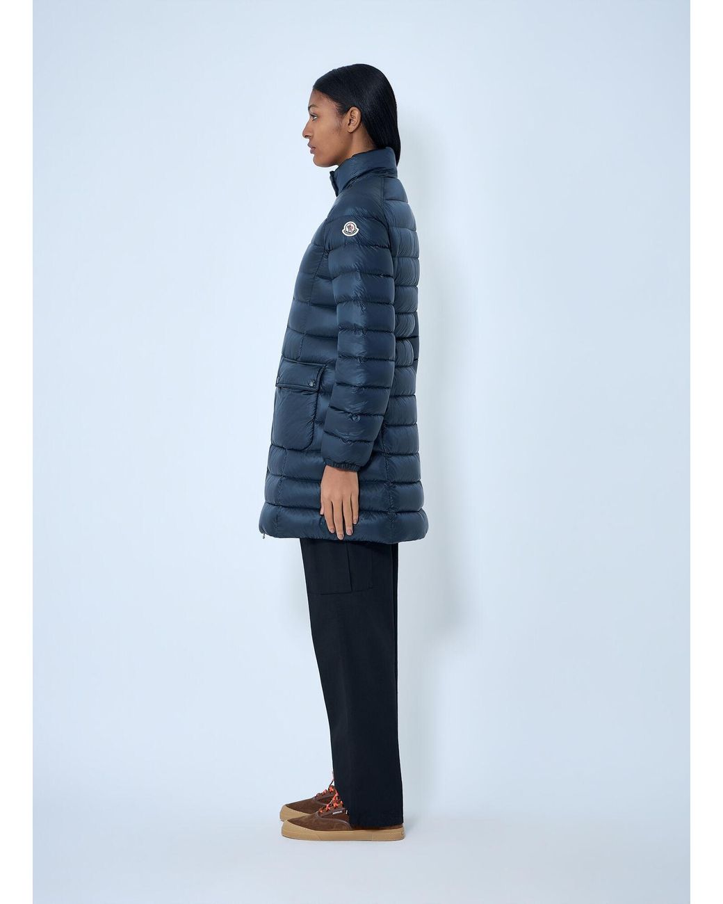 Moncler Blue Genet Long Coat