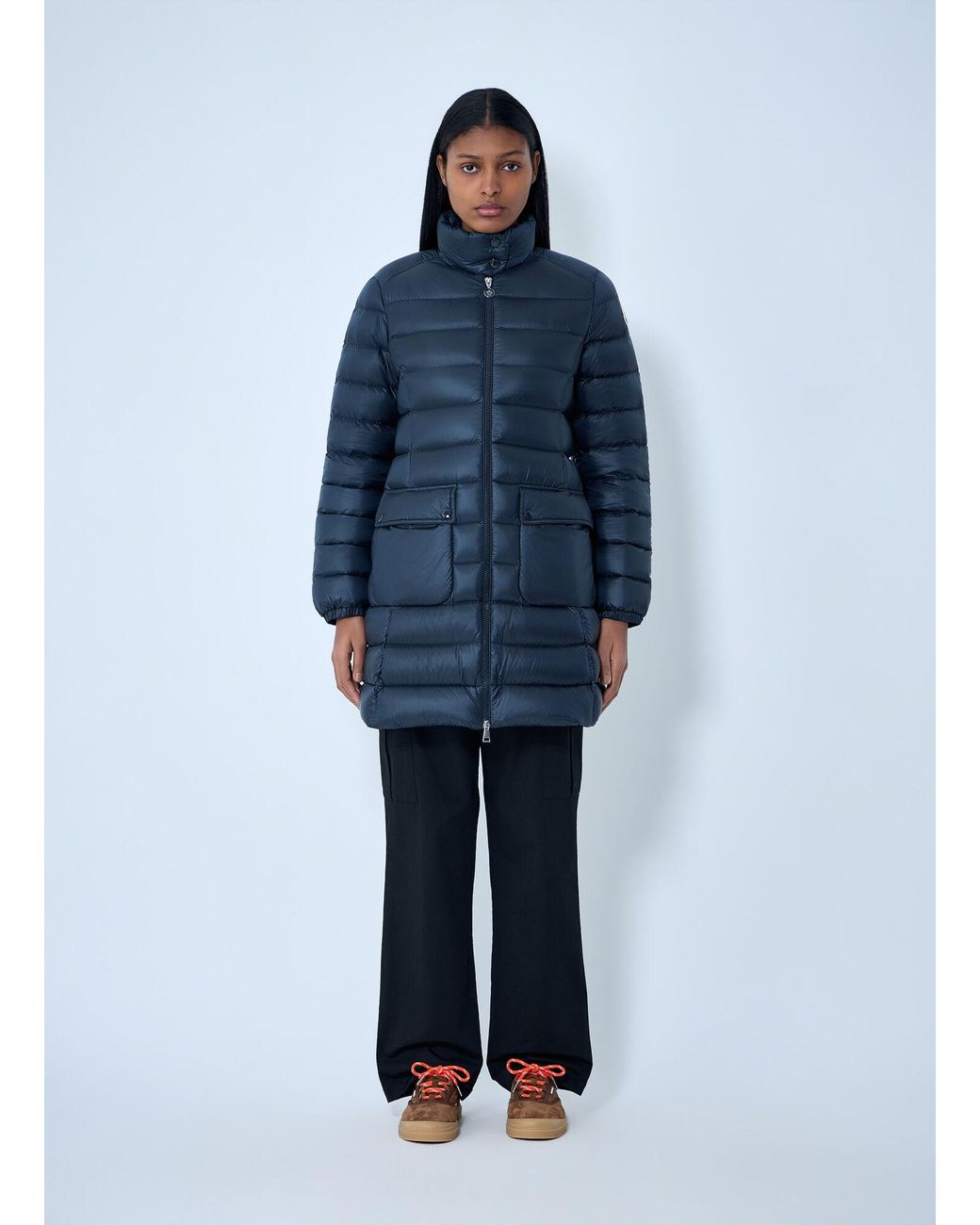 Moncler Blue Genet Long Coat