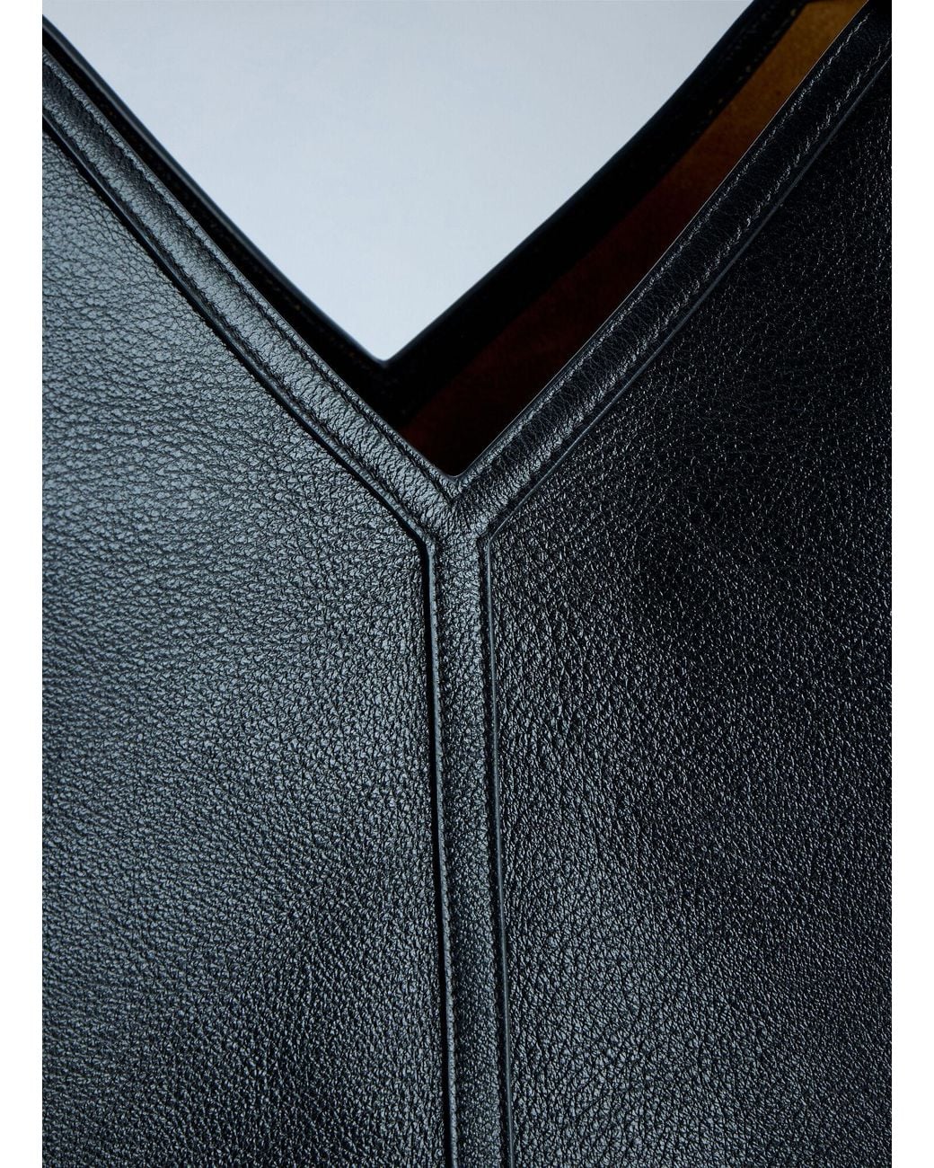 Saint Laurent Blue Y Thin Tote Bag With Removable Pouch