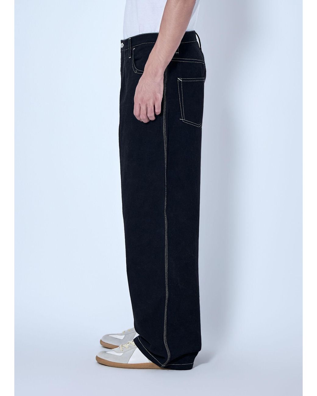 STORY mfg. Blue Wide-Leg Denim Trousers for men