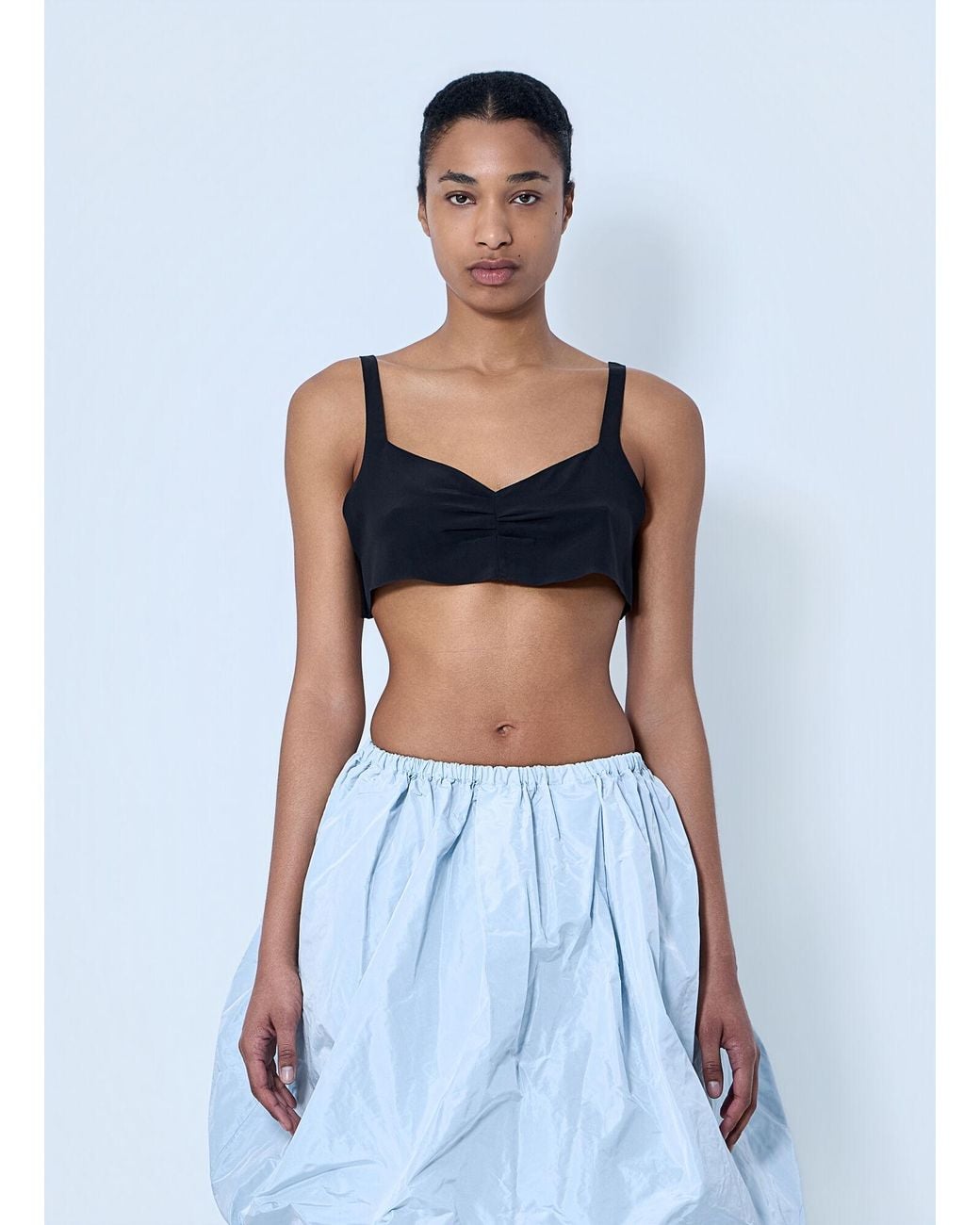 Prada White Structured Bralette Top
