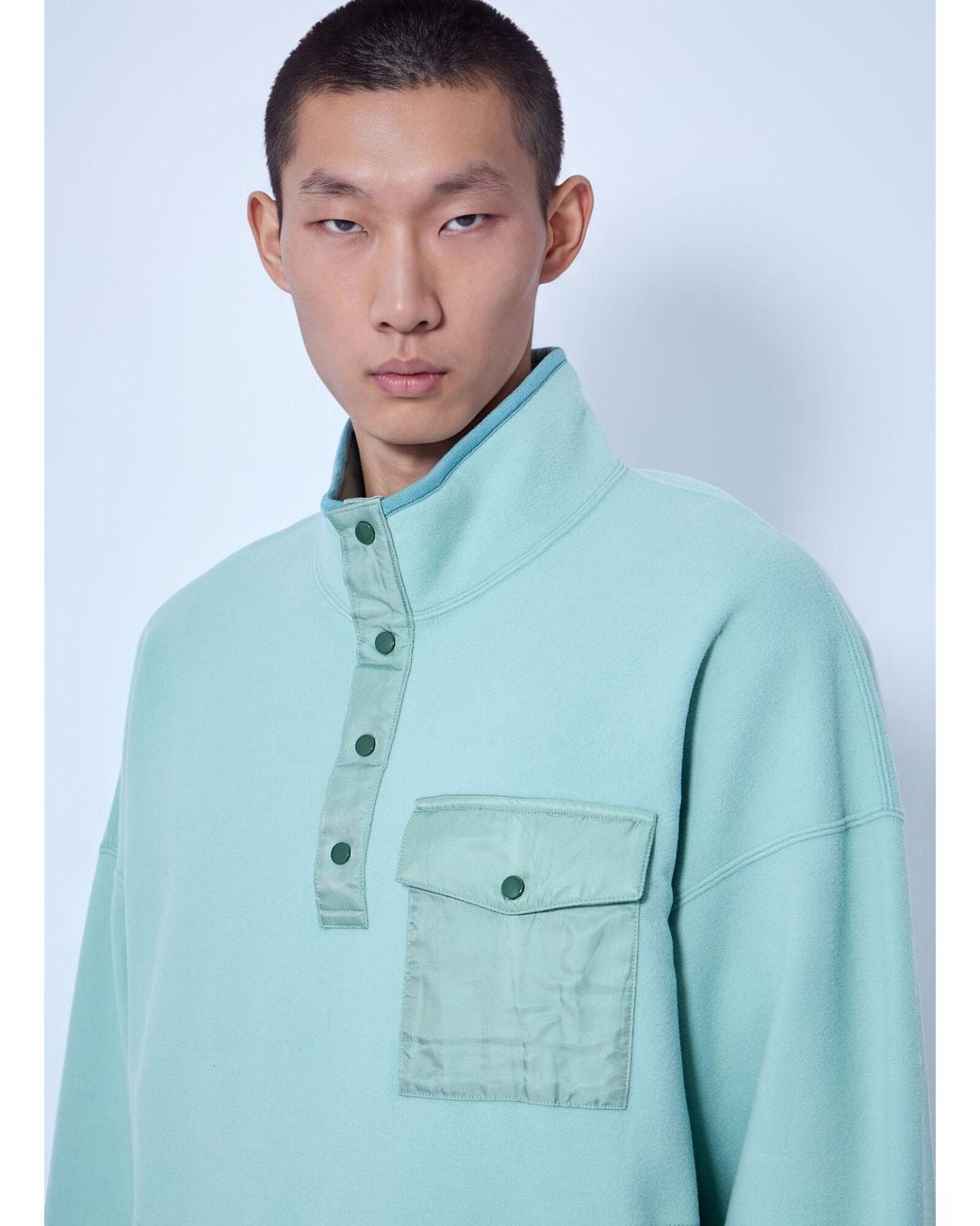 Visvim Blue Barlow P.O. Sweatshirt for men