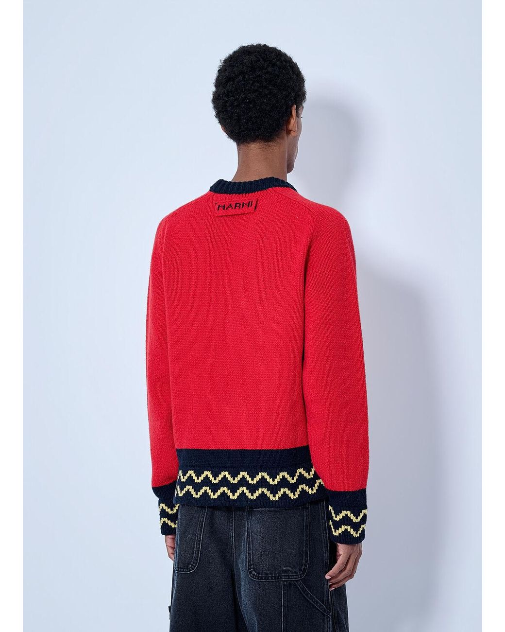 Marni Red Roundneck Sweater for men