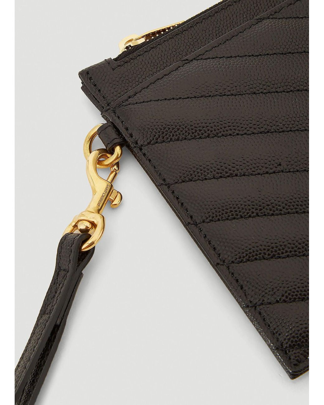 Saint Laurent Gray Cassandre Matelassã Large Pouch