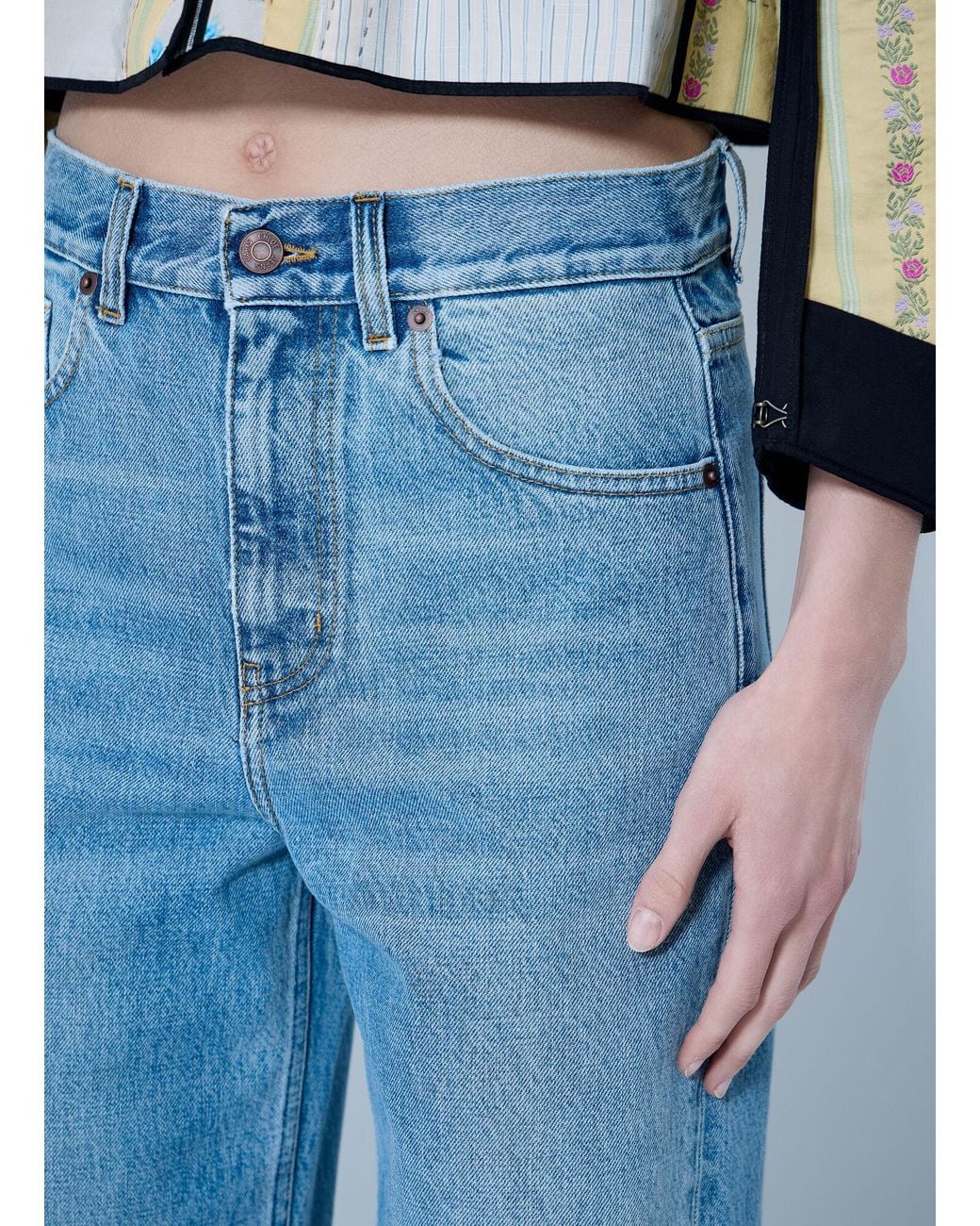 Chloé Blue Straight Jeans