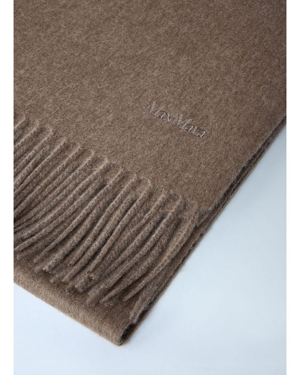 Max Mara Brown Cashmere Scarf
