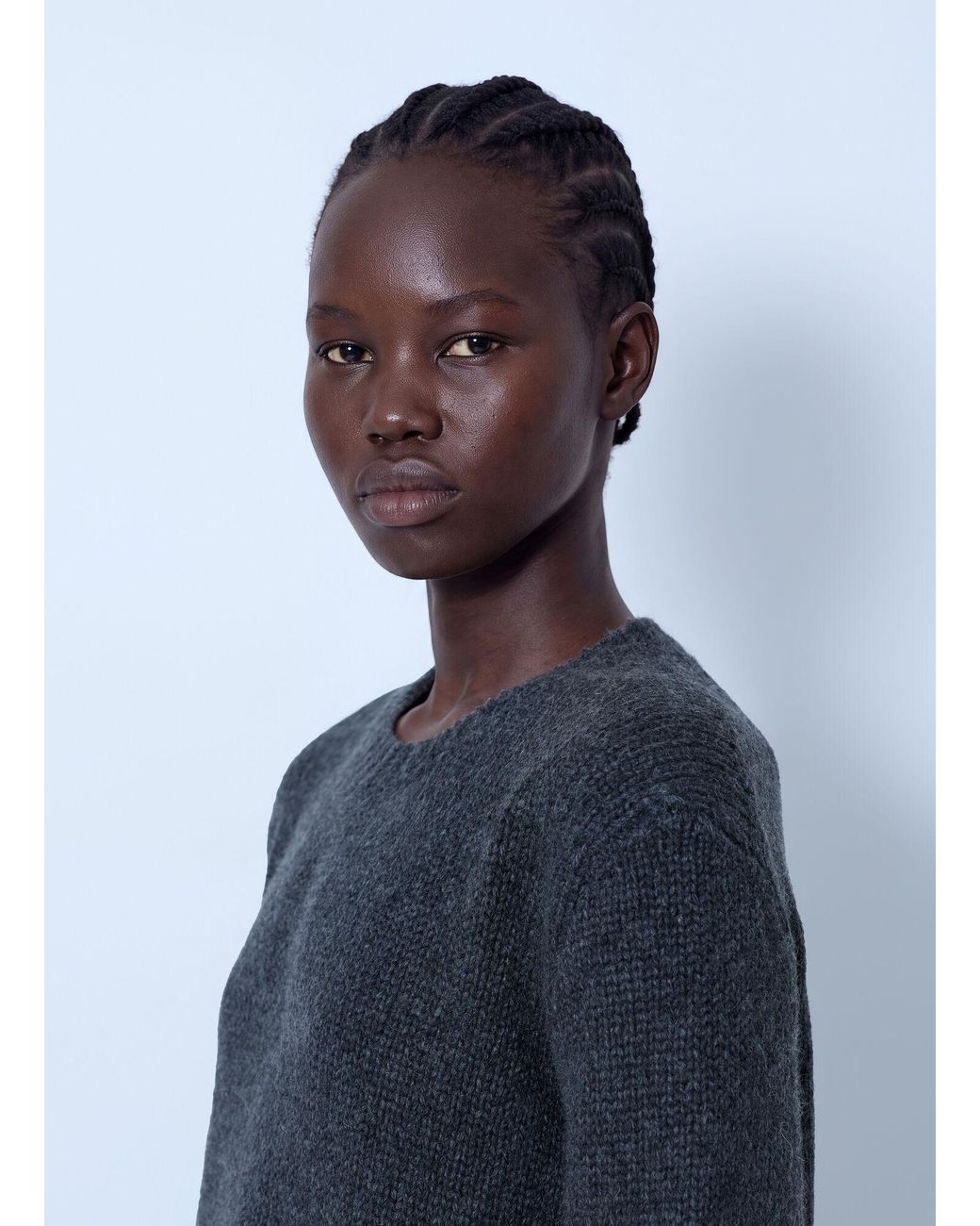 The Row Blue Pato Cashmere Sweater