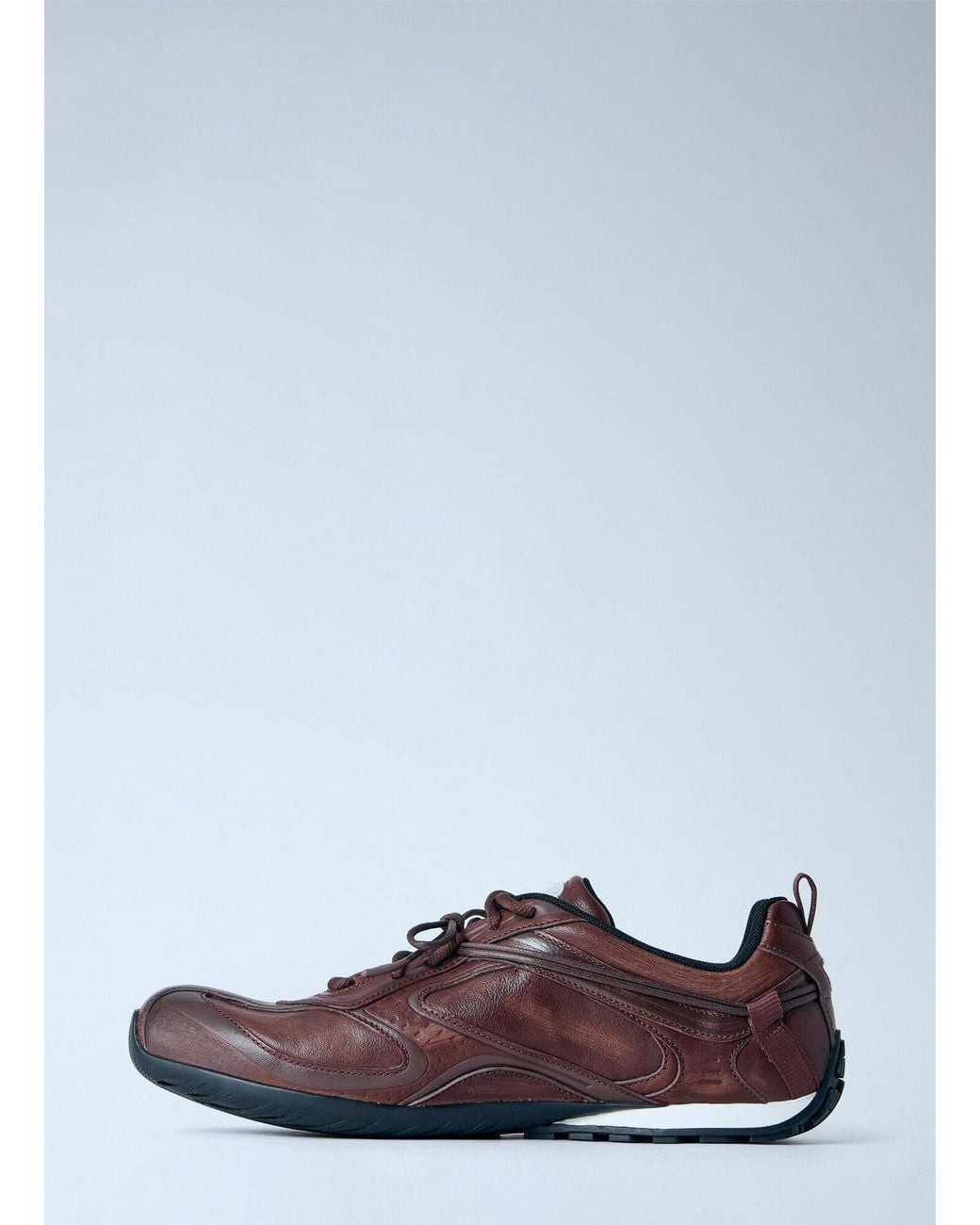 Balenciaga White Radar Leather Sneakers for men