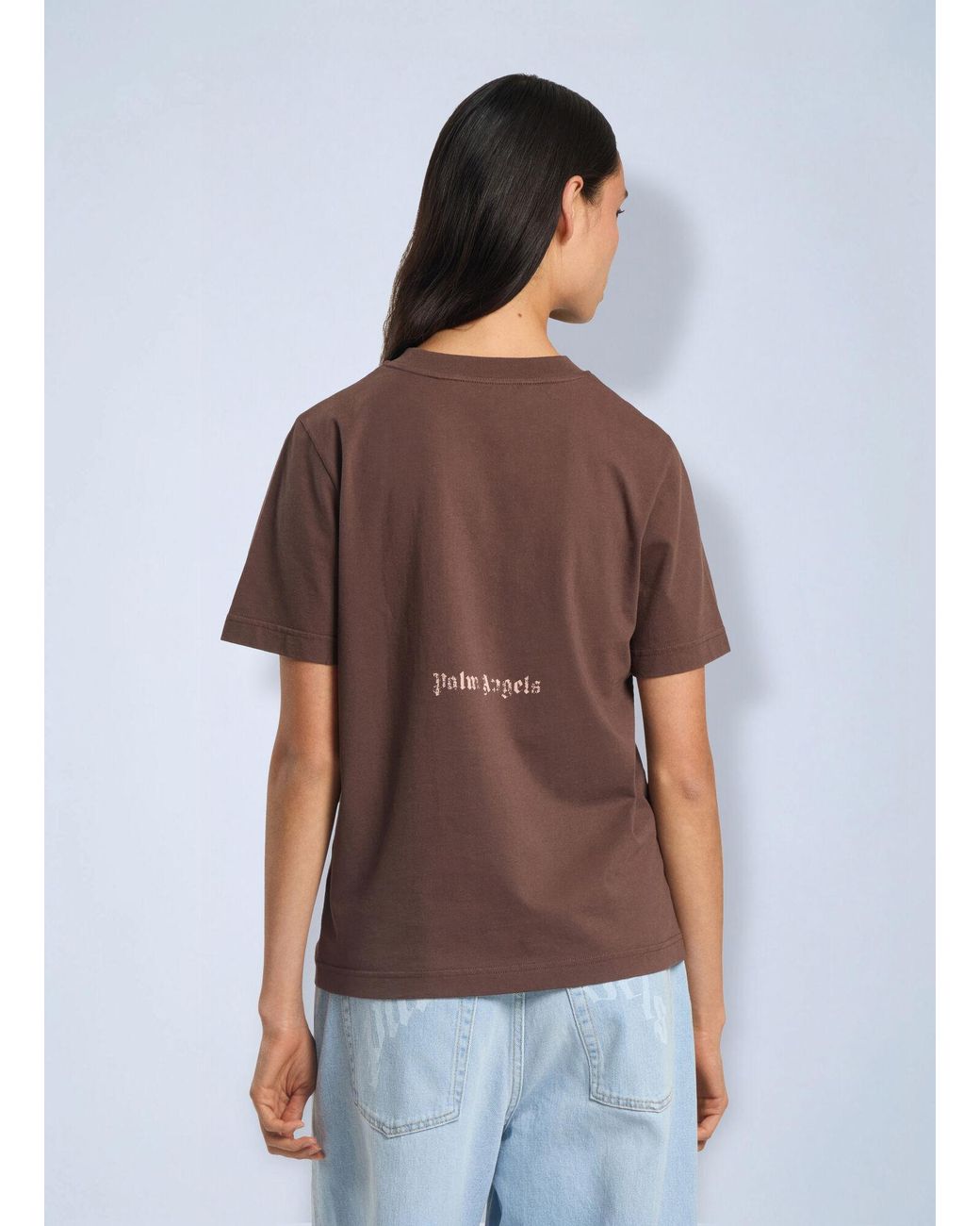 Palm Angels Brown Cali Vibes Regular T-Shirt