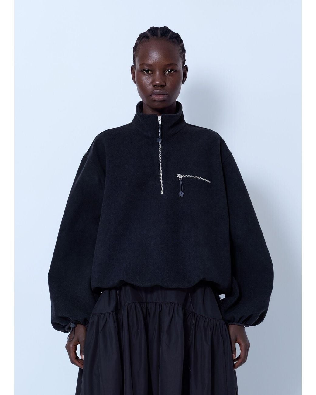 CECILIE BAHNSEN Blue Cbfrederik Half-Zip Jacket