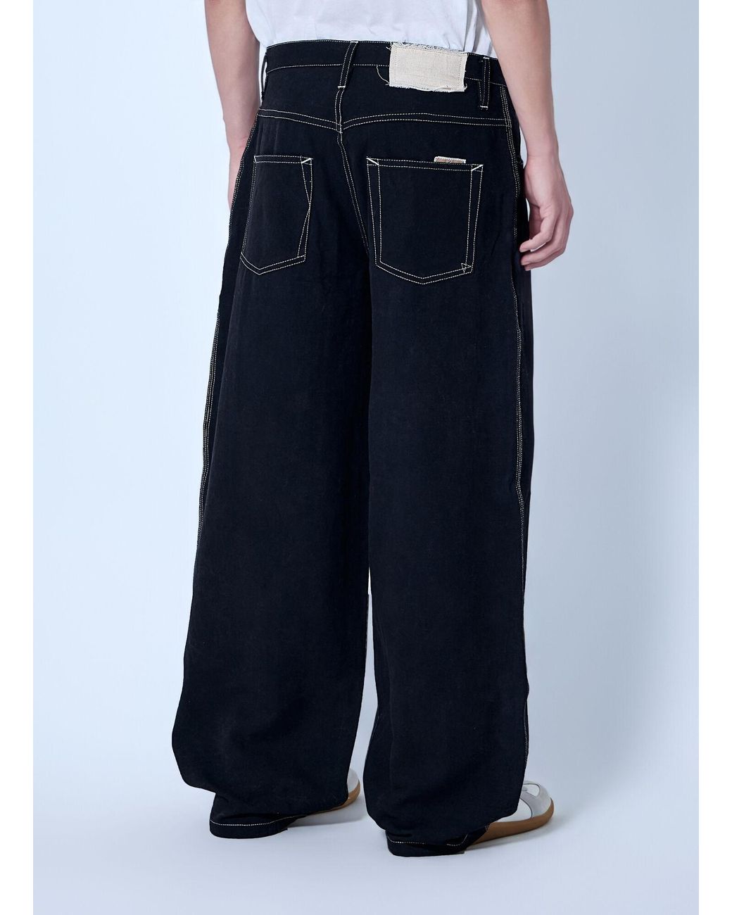 STORY mfg. Blue Wide-Leg Denim Trousers for men