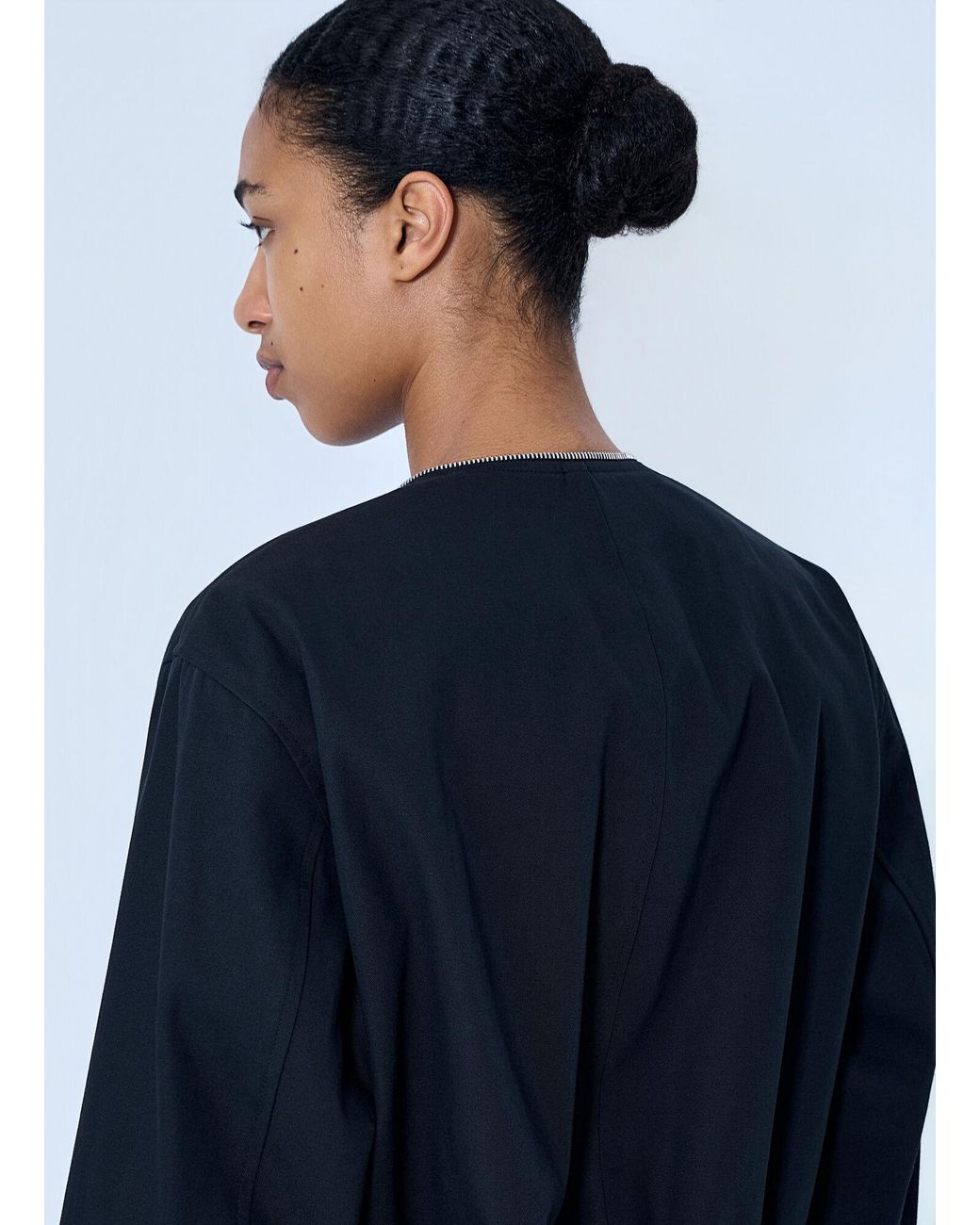 Alexander Wang Blue Zip-Up Bomber Jacket