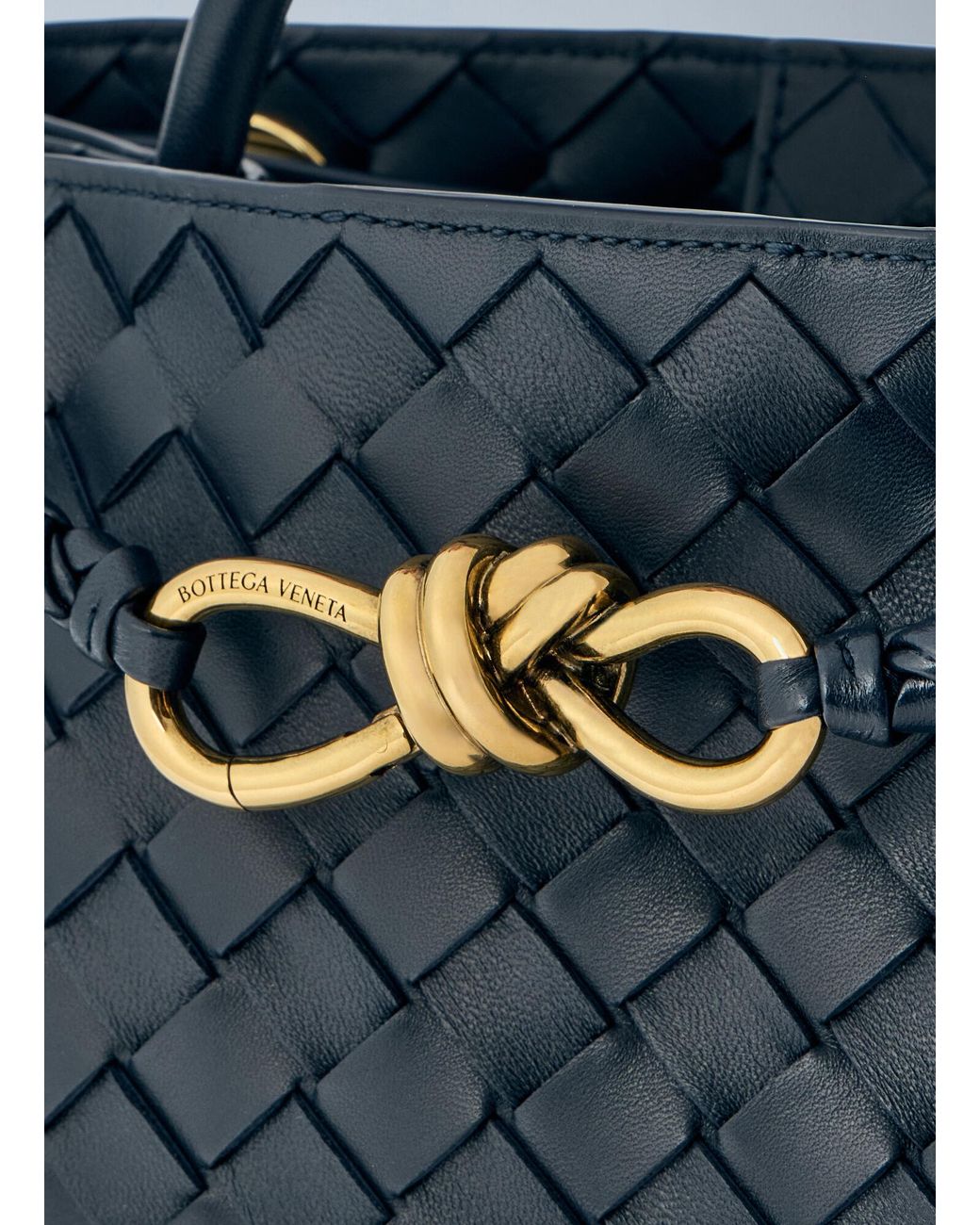 Bottega Veneta Blue Medium Andiamo Handbag