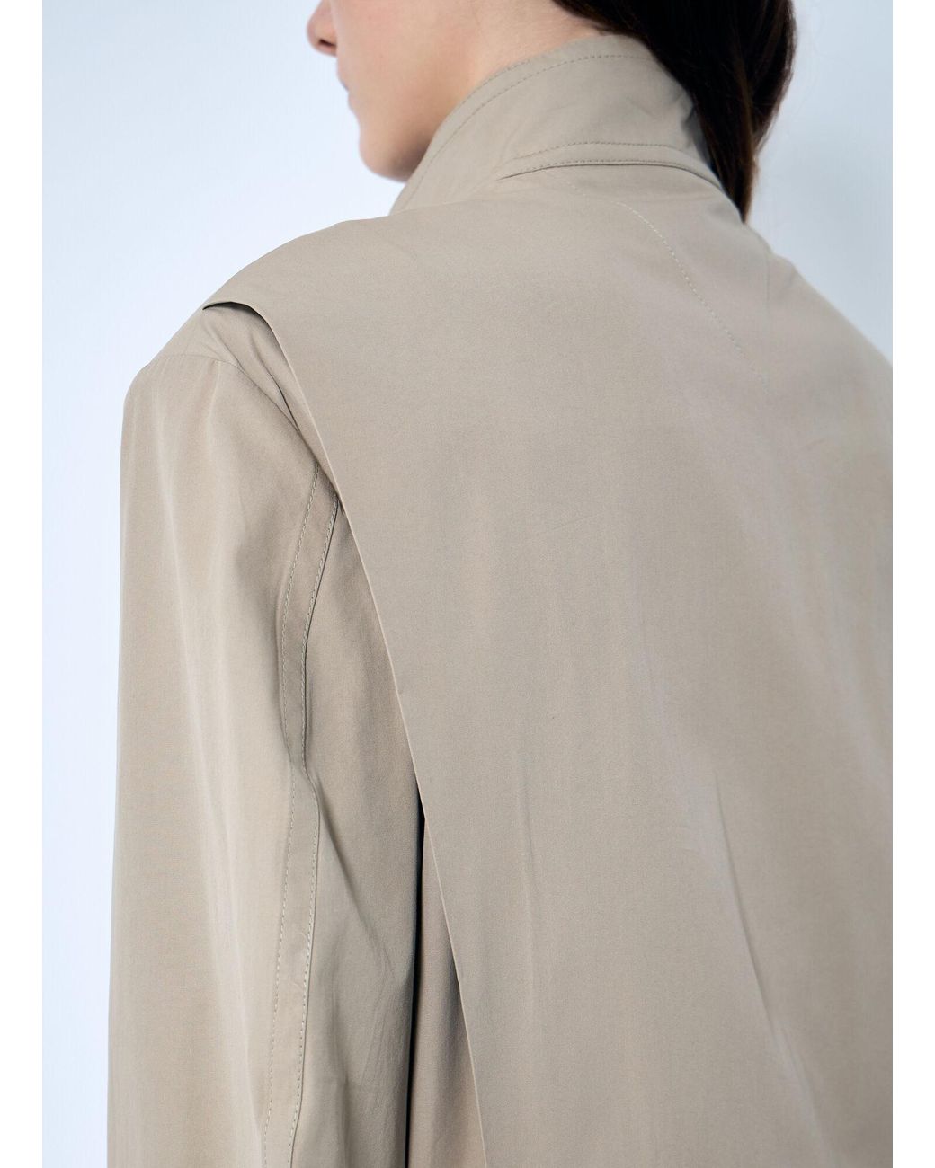 Bottega Veneta Natural Compact Cotton Blouson
