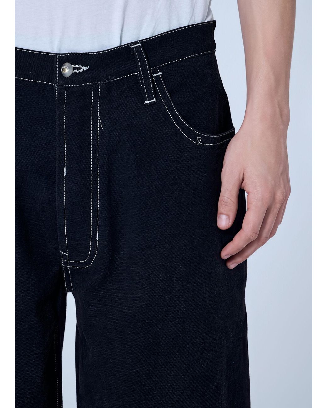 STORY mfg. Blue Wide-Leg Denim Trousers for men