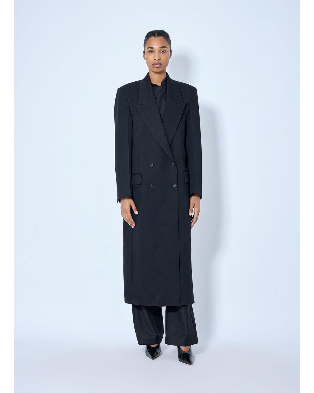 Rohe Blue Double Breasted Tailored Coat