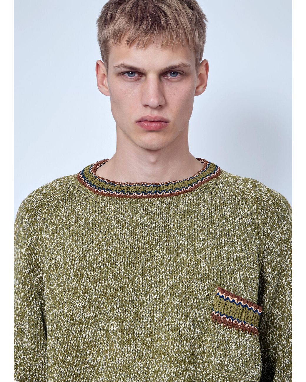 STORY mfg. Green Mountain Fern Bulb Knit Jumper for men