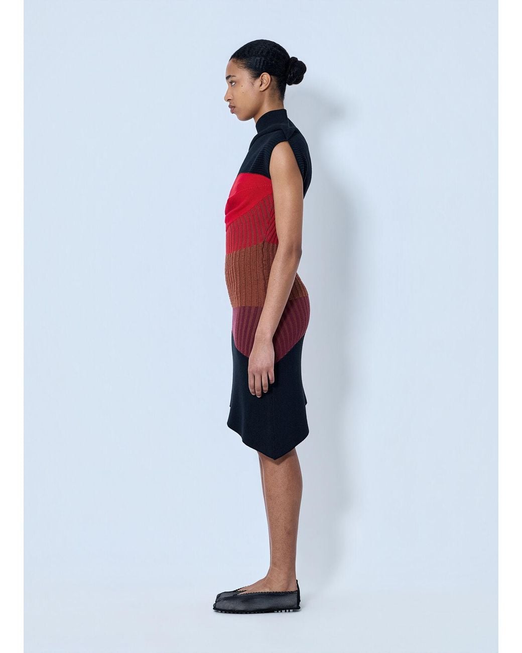 Kiko Kostadinov Red Lemoyne Knitted Dress