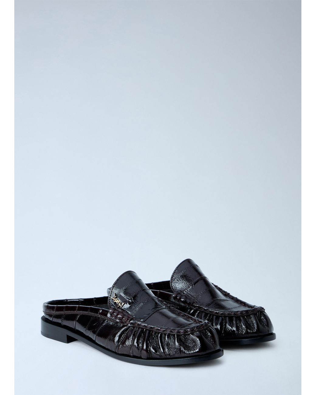 Saint Laurent Black Le Loafer Mules