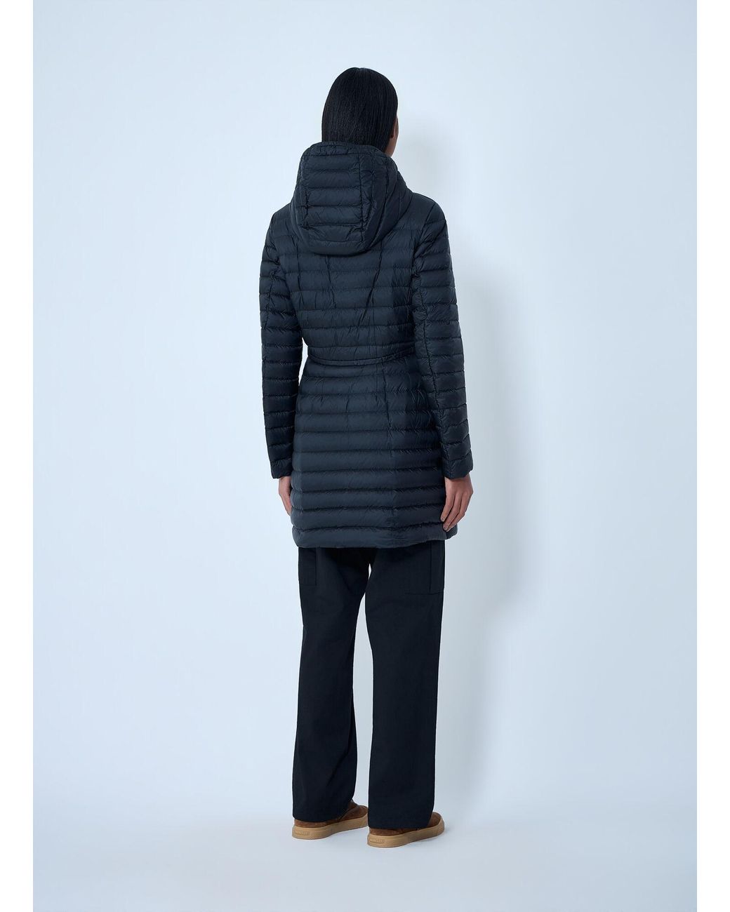 Moncler Blue Barbel Long Parka Coat