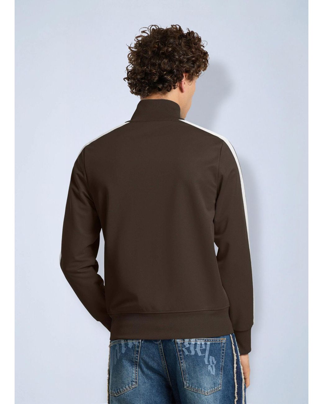 Palm Angels Brown Classic Logo Track Jacket for men