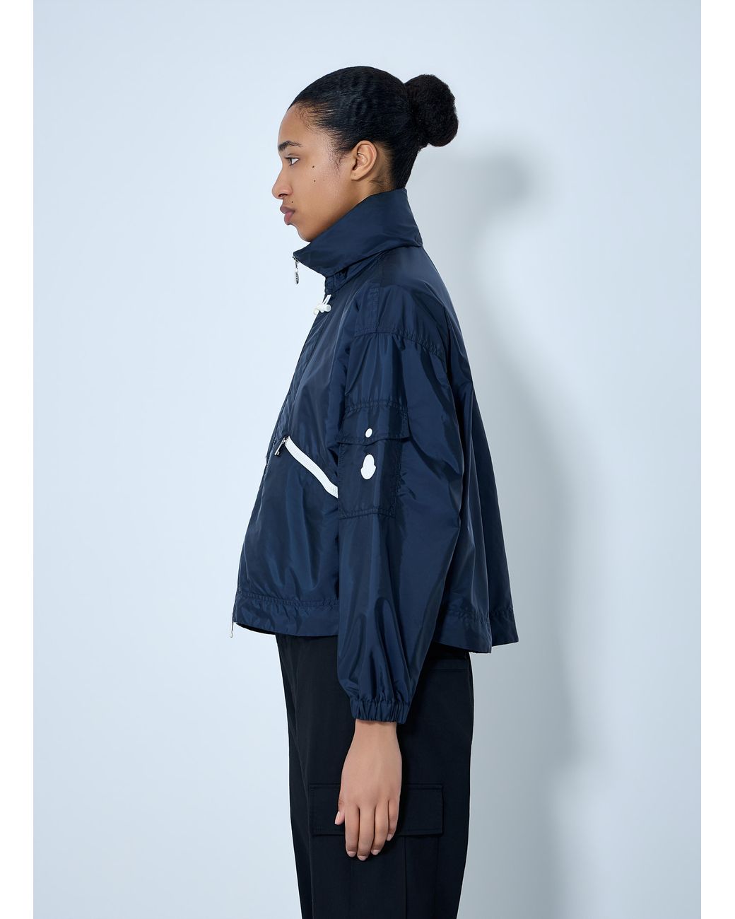 Moncler Blue Marmacy Hooded Rain Jacket