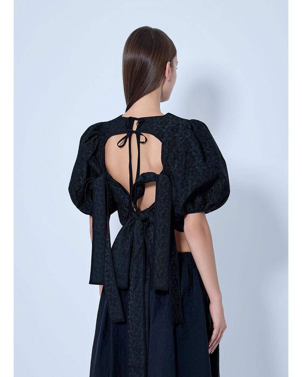 CECILIE BAHNSEN Blue Faris Top