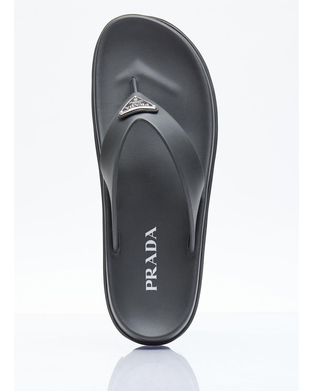 Prada Multicolor Logo Plaque Slides