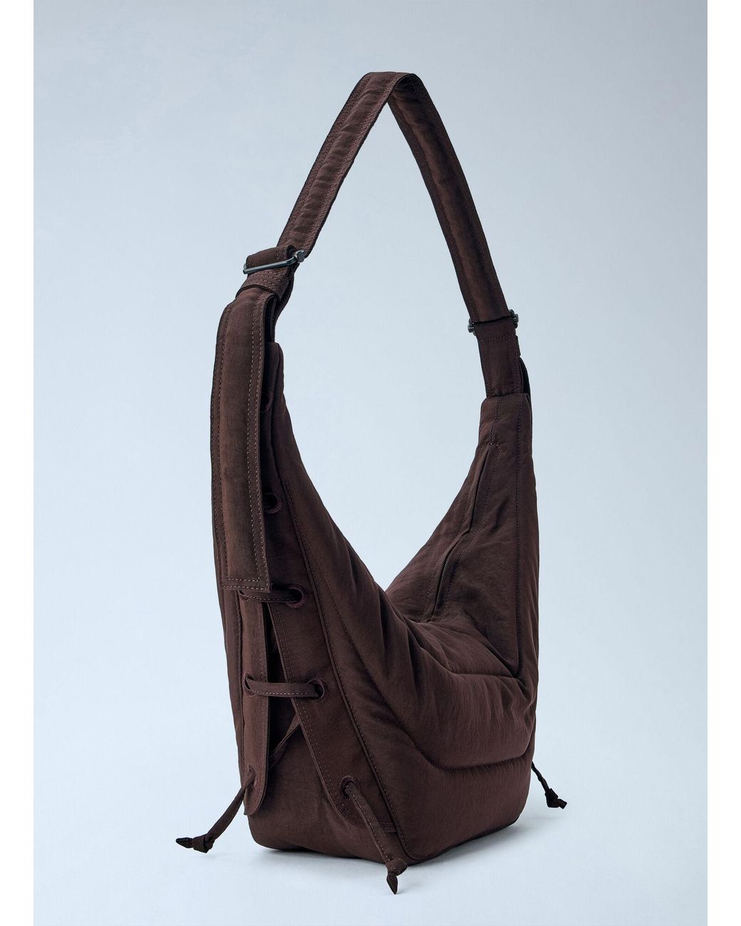 Lemaire Gray Medium Soft Game Bag for men
