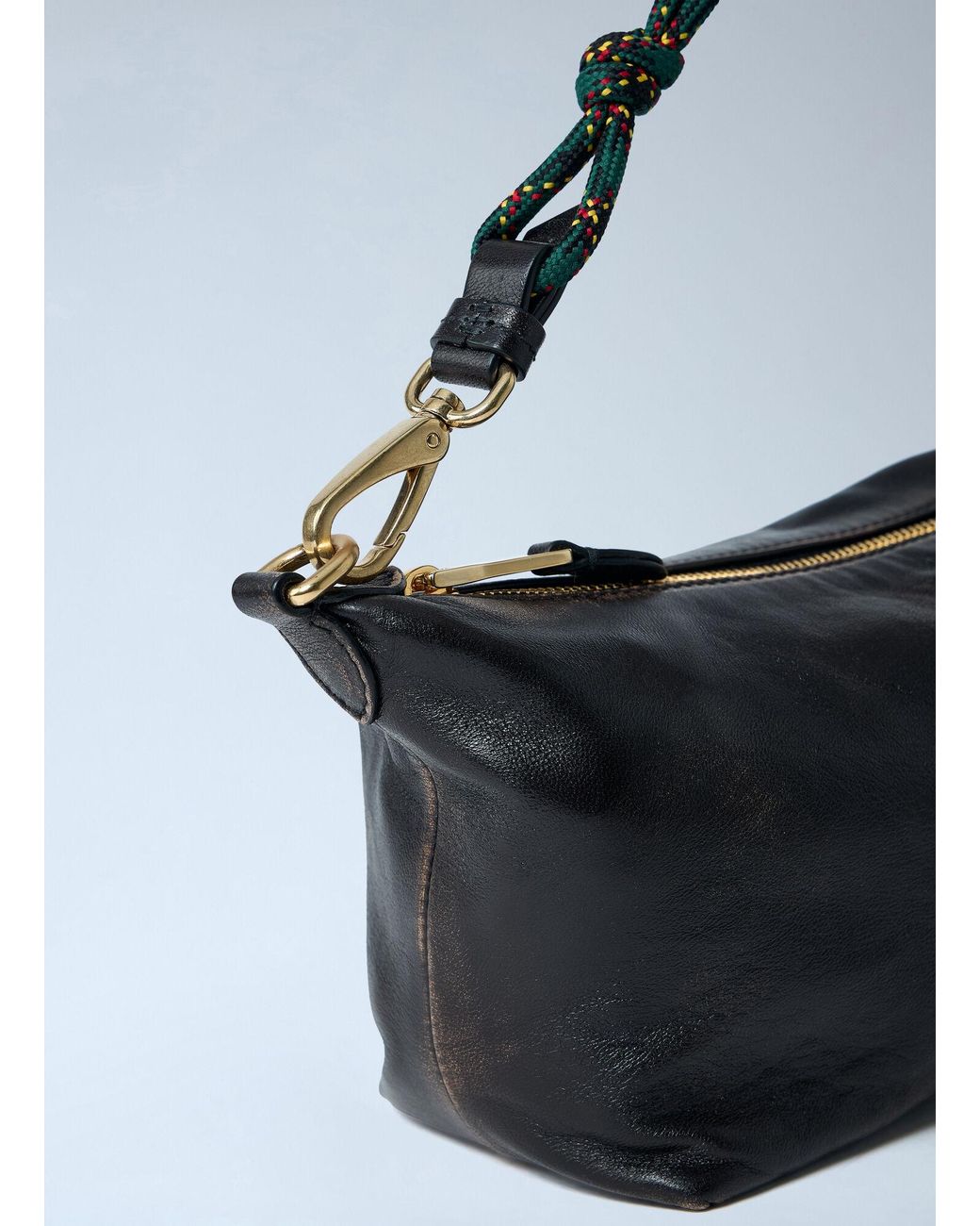 Miu Miu Blue Logo Motif Pouch Shoulder Bag