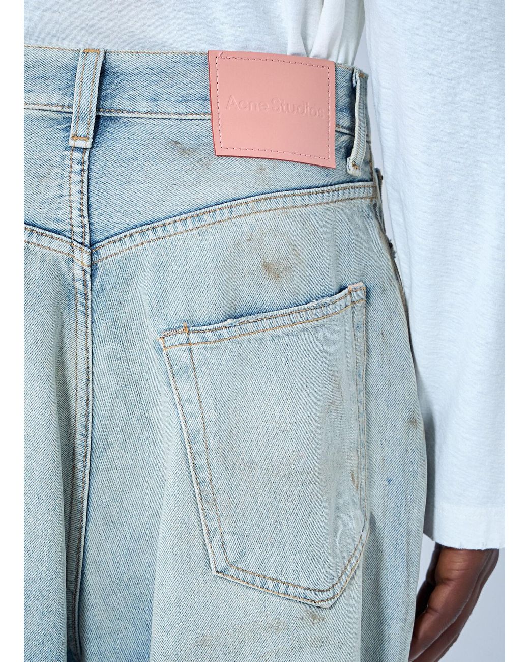Acne Blue 2023 U Trafalgar Loose Fit Jeans for men