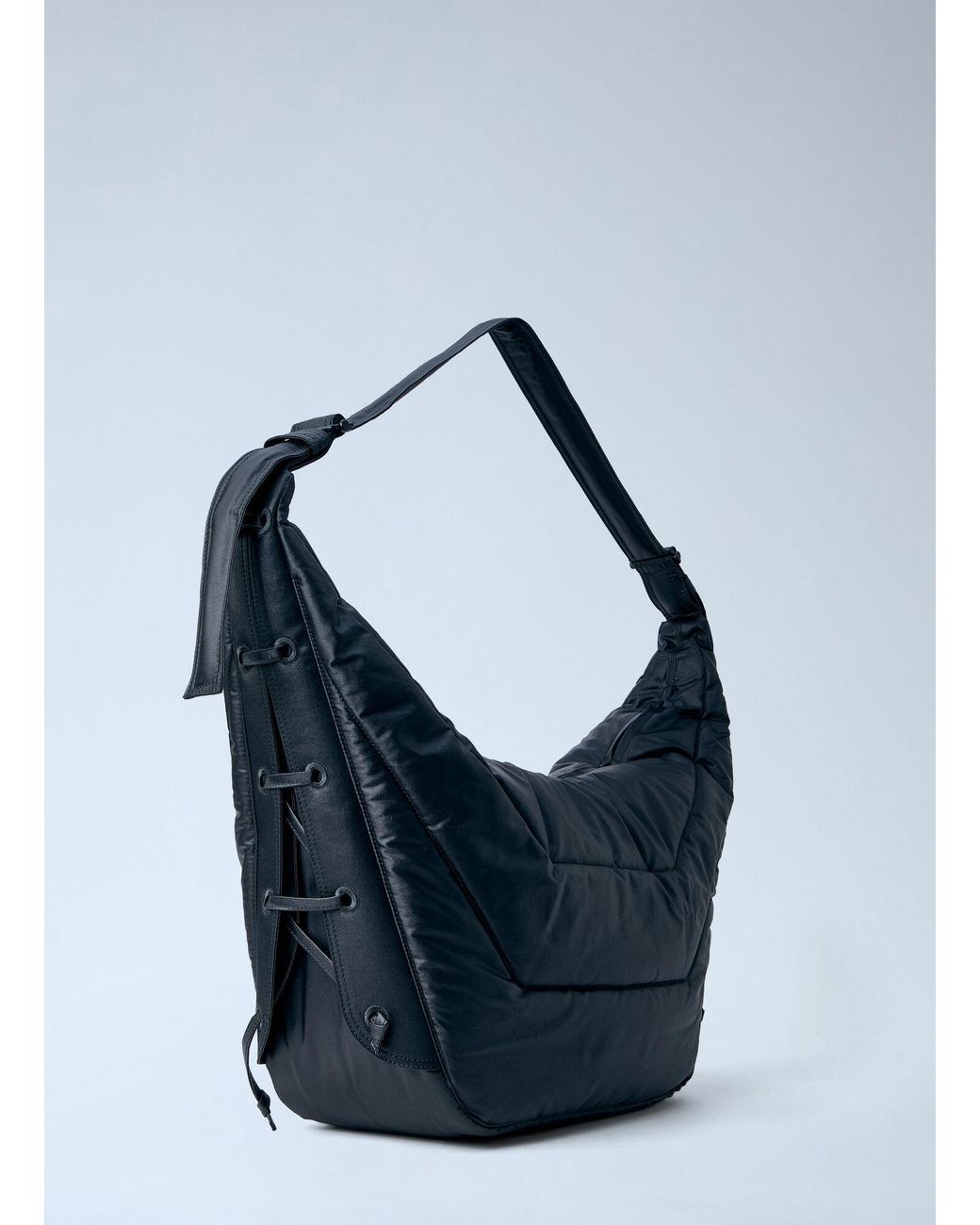 Lemaire Blue Large Soft Game Crossbody Bag for men